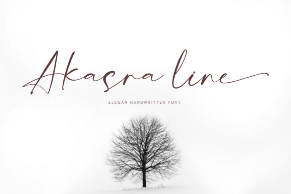 Akasra Line: A Graceful Script Font for Branding