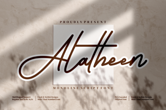Alatheen: A Handwritten Font for Small Business Branding
