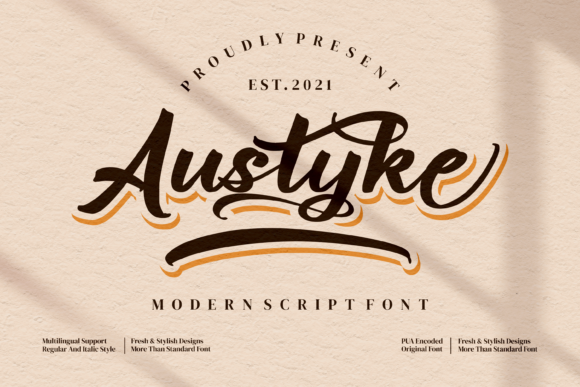 Austyke: A Bold Handwritten Font for Editorial Design