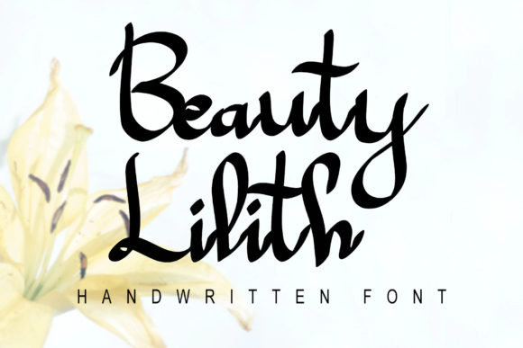 Beauty Lilith: A Handwritten Font for Editorial Design
