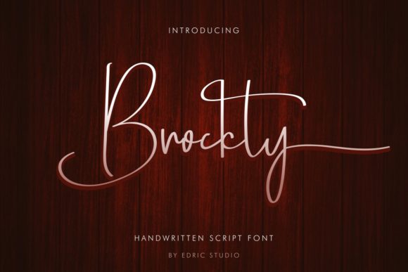 Brockly: A Luxury Script Font for Web Design