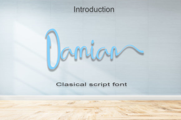 Damian: A Delicate Script Font for Elegant Branding