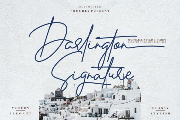 Darlington Signature: An Elegant Script Font for Editorial Design