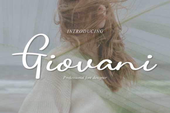 Giovani: A Romantic Handwritten Font for Small Business