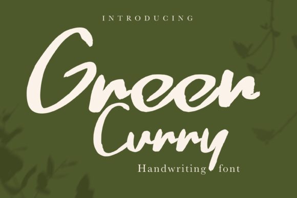 Green Curry: A Premium Script Font for Your Brand