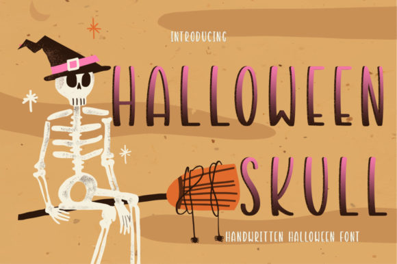 Halloween Skull: A Bold Handwritten Font for Editorial Design