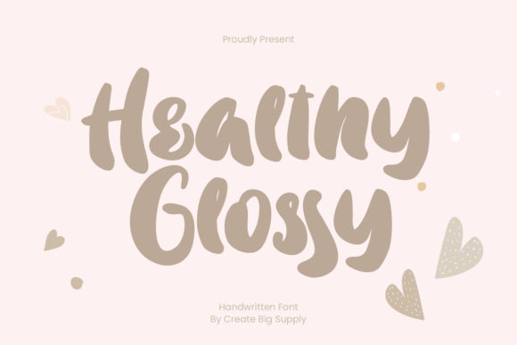 Healthy Glossy: A Refined Script Font for Web Design