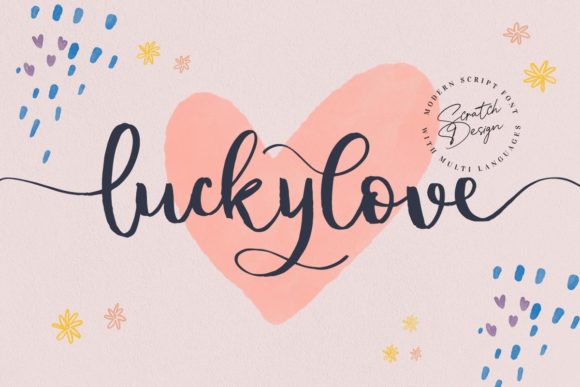 Luckylove: A Playful Script Font for Web Design
