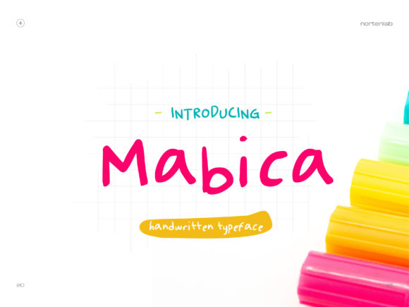Mabica: A Handwritten Typeface for Authentic Campaigns