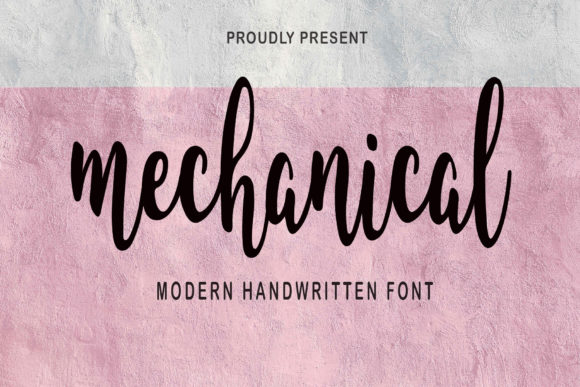Mechanical: A Playful Script Font for Campaigns