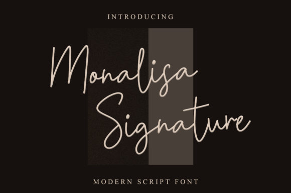 Monalisa Signature: A Premium Script Font for Campaigns