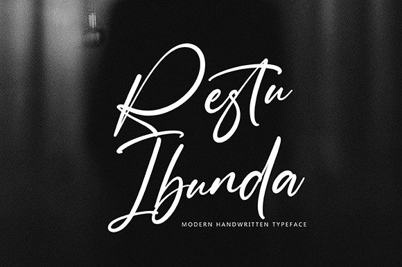 Restu Ibunda: A Premium Handwritten Font for Web Design