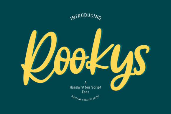 Rookys: A Handwritten Font for Modern Editorial Design