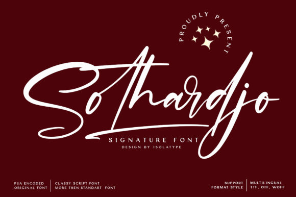 Sothardjo: An Elegant Handwritten Font for Crafters