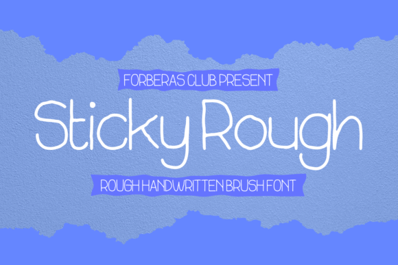 Sticky Rough: A Sweet Handwritten Font for Crafters