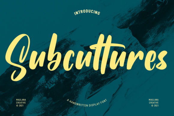 Subcultures: A Handwritten Font for Makers