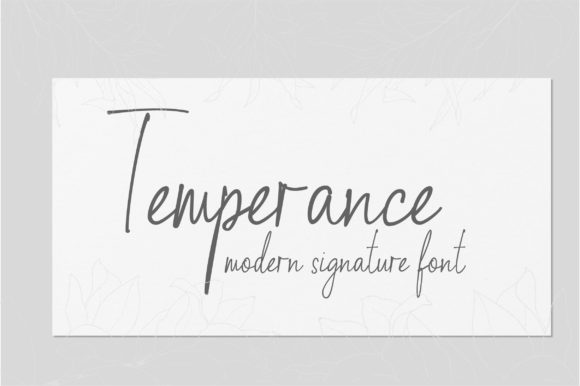 Temperance: A Delicate Script Font for Crafters