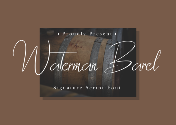Waterman Barrel: A Delicate Script Font for Elegant Branding