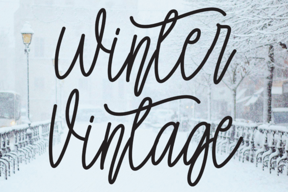 Winter Vintage: A Handwritten Font for Web Design